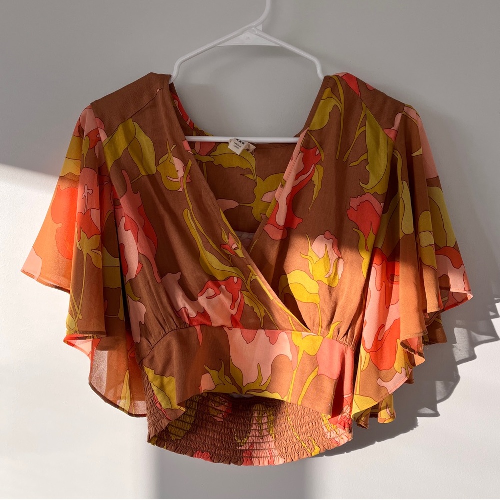 Anthropologie Tiny Olympia Faux-Wrap Top